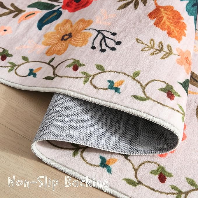 Rugcomf Runner Rug for Hallways Kitchen Rug Non Slip 2'6''x8' Washable Rugs - Image 3