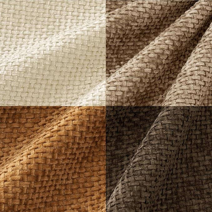MIULEE Pack of 4 Brown Couch Throw Pillow Covers 18x18 Inch Soft Decorative - Image 6