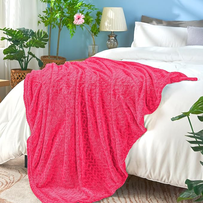 inhand Hot Pink Fleece Throw Blanket - Image 4