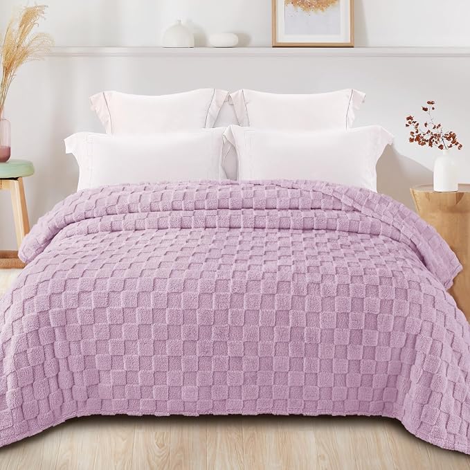 Exclusivo Mezcla Queen Size Flannel Fleece Blanket, Super Soft and Warm - Image 3