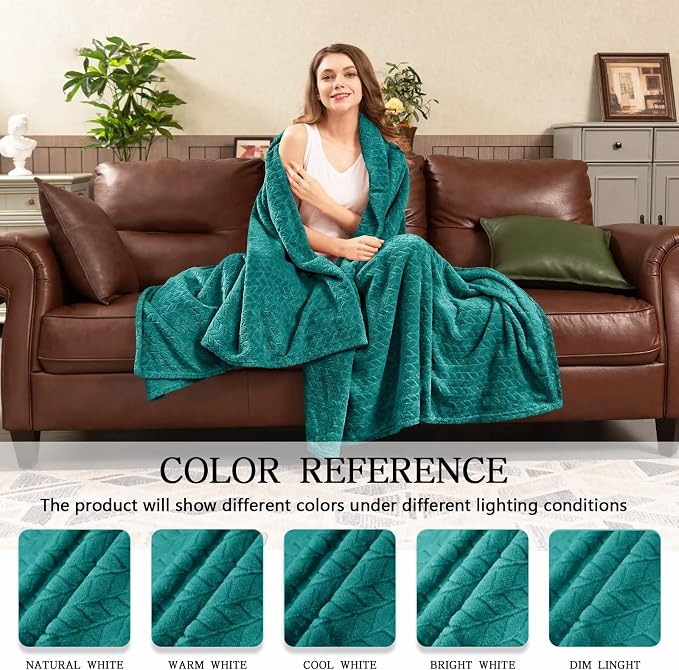 inhand Fleece Throw Blanket, Super Soft Fuzzy Blanket - Image 4