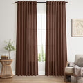 Nanspring Mocha Brown Curtains 84 Inches Long by Nanspring