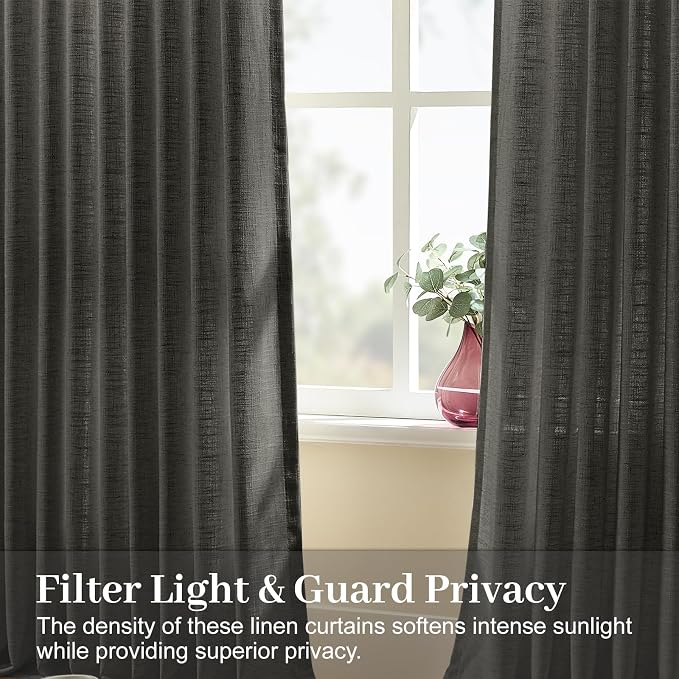 IVAPUPU Pinch Pleated Curtains 84 Inches Long - Image 2