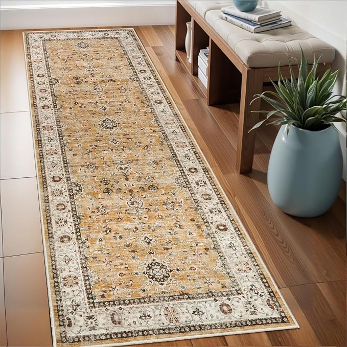 Washable Runner Rug 2x6 by TOPRUUG