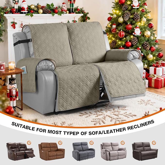 VANSOFY Waterproof Recliner Couch Covers, Sofa Covers 1-Piece Washable - Image 4