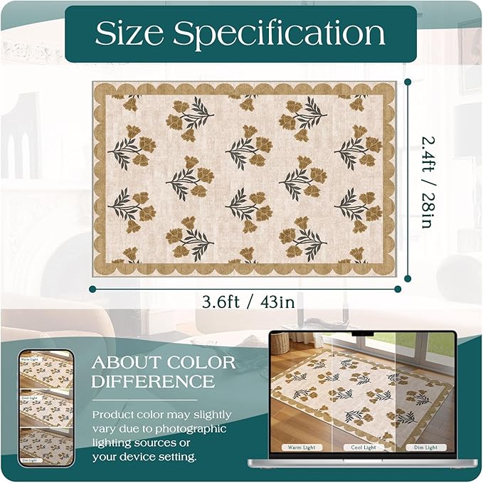 Floral Outdoor Rug - Image 2