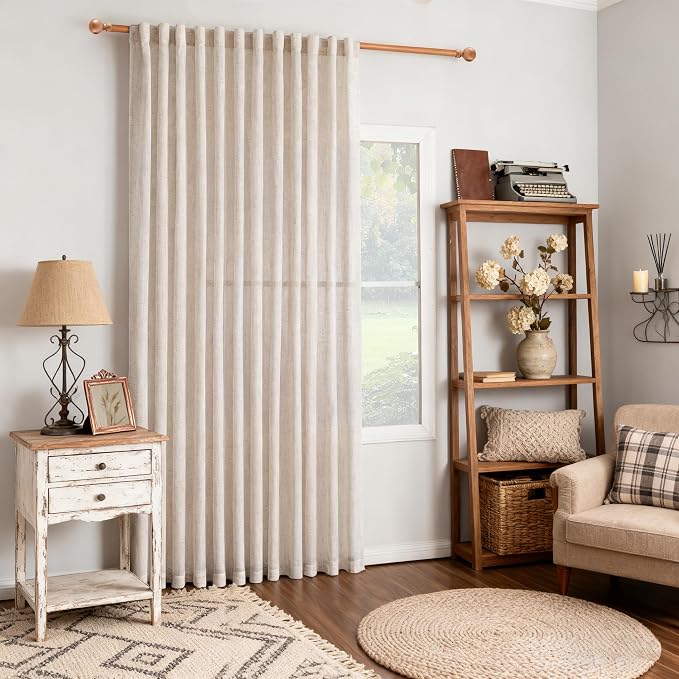 MYSKY HOME Natural Linen Curtains by MYSKYHOME