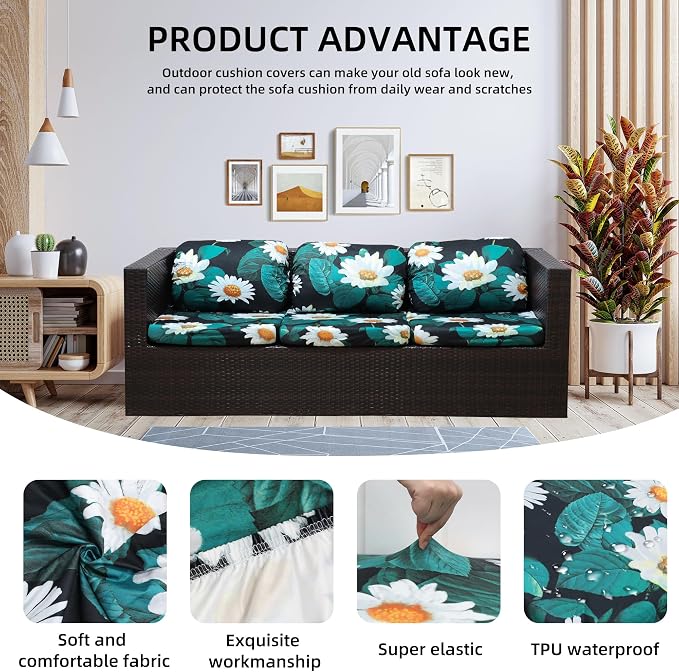 Outdoor Cushion Covers Set, Replacement - Image 3