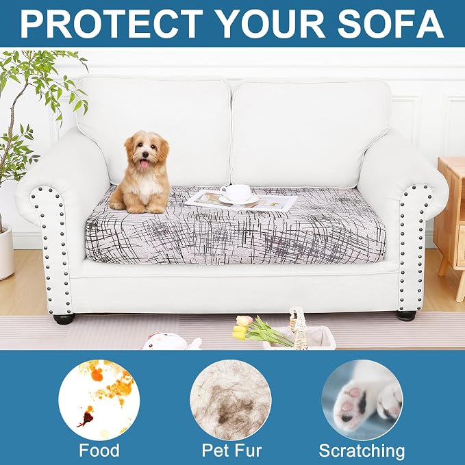 Smiry Printed Couch Cushion Covers, Stretch Soft Couch Covers - Image 7