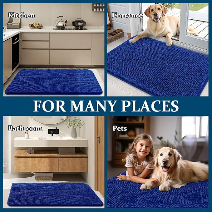 OLANLY Dog Door Mat for Muddy Paws 54x32, Absorbs Moisture and Dirt, Absorbent - Image 8