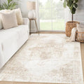 Area Rug 3x5 Washable Rug, Vintage Boho Medallion Entryway Rug Non-Slip Soft by VECARF