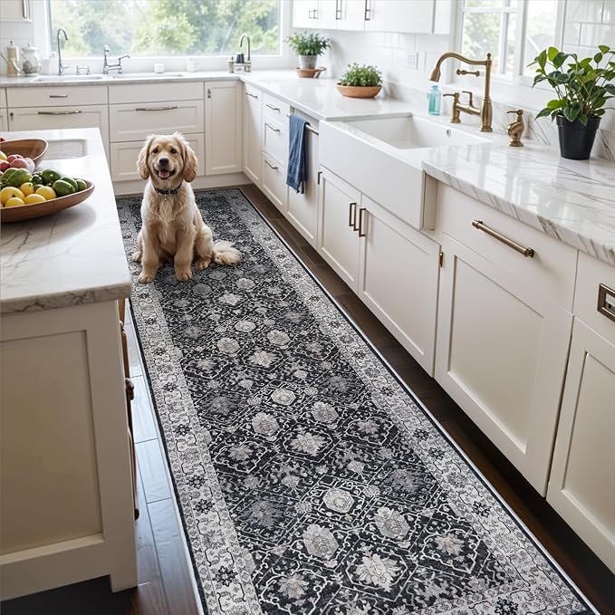 Hallway Washable Runner Rug by HYHAOYUNLAI