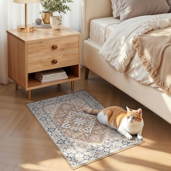 Lofus 2x3 Washable Rug for Entryway Bathroom, Non Slip Kitchen Mats for Floor - Image 3