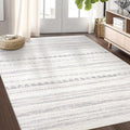 Nakagishi Area Rug Living Room Rugs: 4x6 Soft Machine Washable Boho Neutral by NakagishiAreaRug