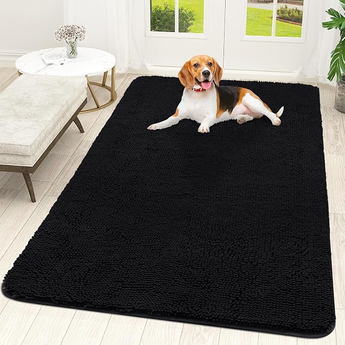 OLANLY Dog Door Mat for Muddy Paws 70x46, Absorbs Moisture and Dirt, Absorbent by OLANLY