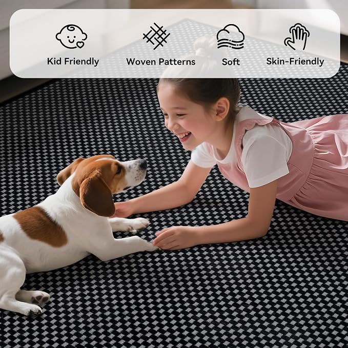 YDKGL 2x8 ft Runners for Hallways Extra Long Woven Washable Kitchen Runner Mat - Image 4