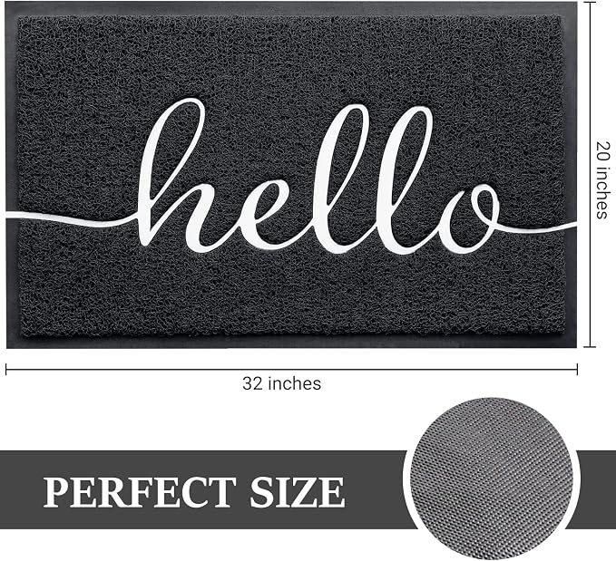 BeneathYourFeet Door Mat, Welcome Mat Low Profile Front Doormat Indoor Outdoor - Image 3