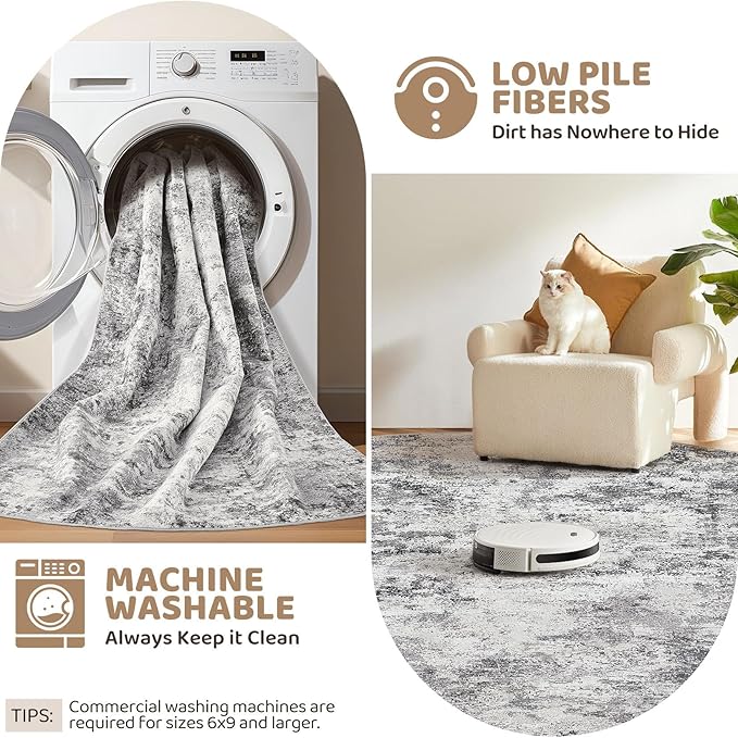 UERMEI 6x9 Area Rug Living Room Rugs - Image 5