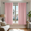 Deconovo Solid Thermal Insulated Blackout Curtains Back Tab and Rod Pocket by Deconovo