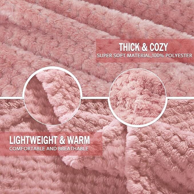 Exclusivo Mezcla Fleece Bed Blanket Queen Size, Super Soft and Warm Blankets - Image 6