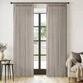 MIULEE Pinch Pleated Thick Linen Curtains 96 Inches Long 2 Panels by MIULEE