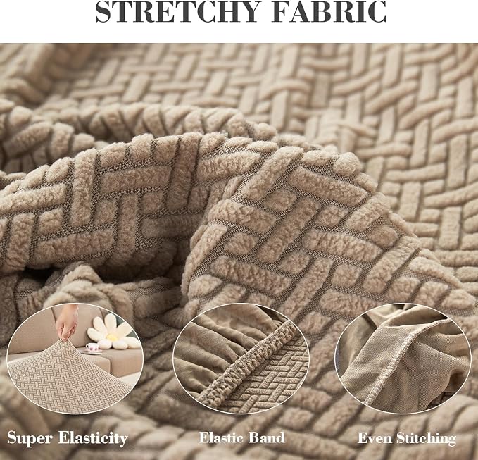 Couch Covers for 3 Cushion Sofa Pet Friendly Couch Cushion Covers Universal - Image 5