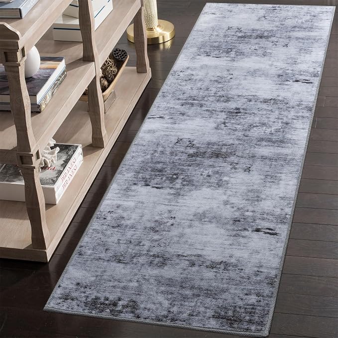 Toneed Entryway Runner Rug 2x8 for Hallway Kitchen, Washable Non-Slip Rug by Toneed