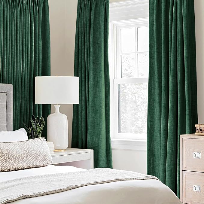 MIULEE 100% Blackout Linen Curtains - Image 2