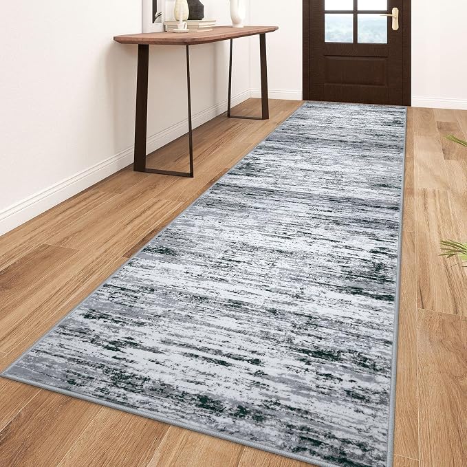 Lansny Modern Abstract Runner Rug 3x10 by lansny