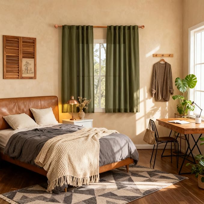 MYSKY HOME Short Semi Sheer Curtains - Image 8