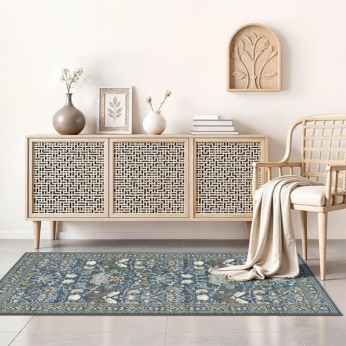 Washable 2x4 Entryway Area Rugs: Anti-Slip Thin Kitchen Carpet Indoor - Image 5