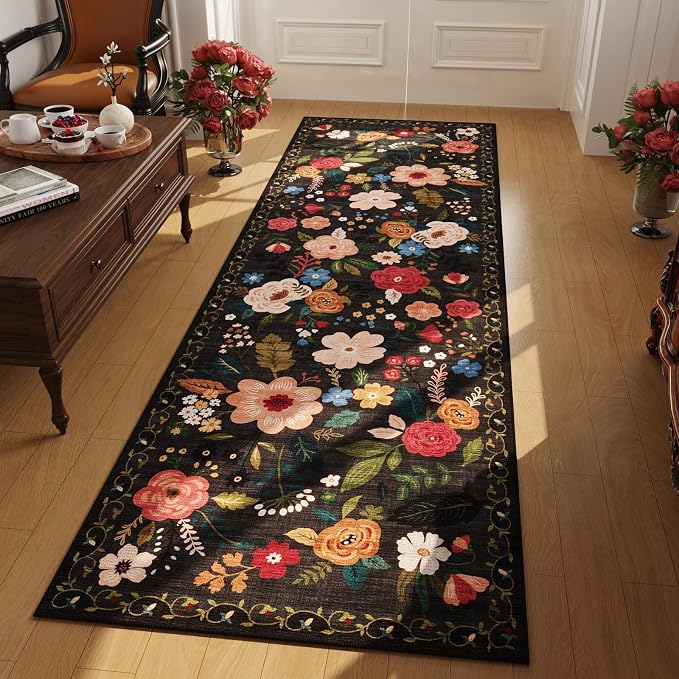 Rugcomf Runner Rug for Hallways Kitchen Rug Non Slip 2'6''x8' Washable Runner by Rugcomf