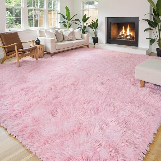 Rugs for Living Room 8x10, Alfombras para Salas Fluffy Shag Large Fuzzy Plush - Image 2