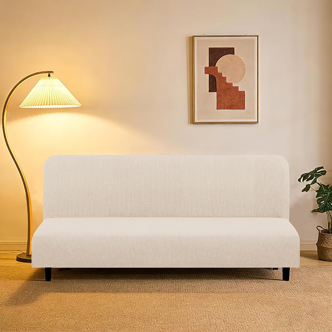U-NICE HOME Stretch Futon Cover Armless Bed Slipcover by U-NICEHOME