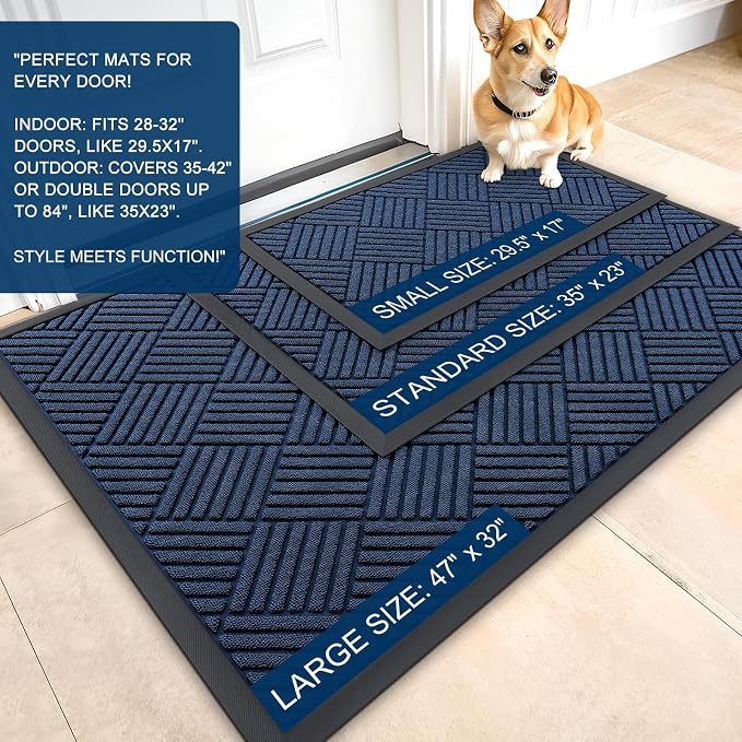 OLANLY Front Door Mat Outside Entrance 71x23, Waterproof Heavy-Duty Doormat | - Image 2