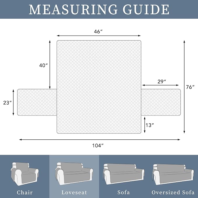 ISSUNTEX Double Protection 100% Waterproof Loveseat Covers - Image 6