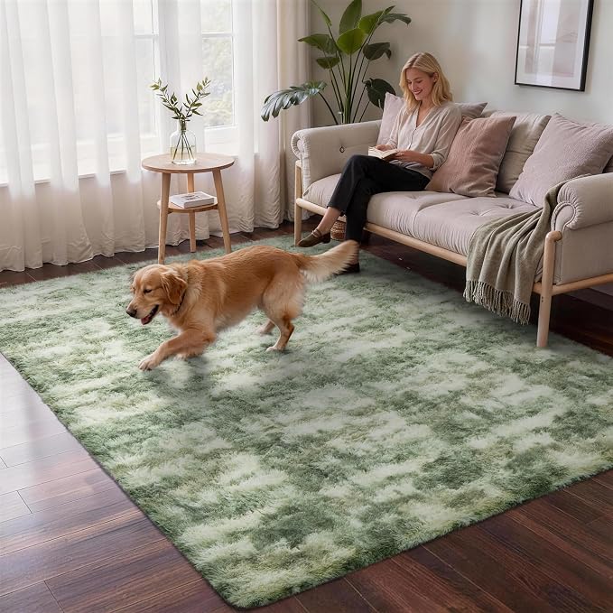 Ophanie Green and White Area Rugs - Image 5