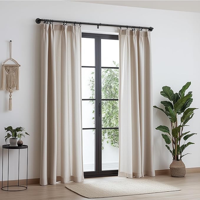 Zeerobee Curtain Rods for Windows 16 to 28, 1 Inch Industrial Wrap Around Black - Image 9