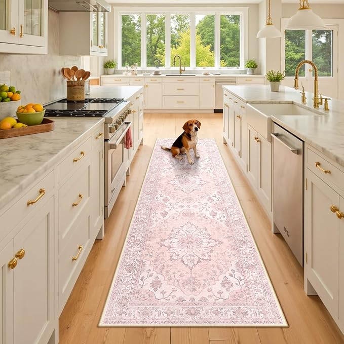 Area Rugs 2'6''x8' Runner Rug Non Slip Washable by RELEANY
