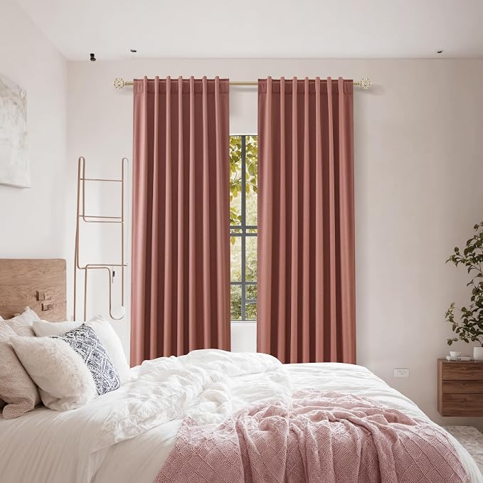 Guken 100% Blackout Curtains 120 Inch Length 2 Panels Set - Image 8