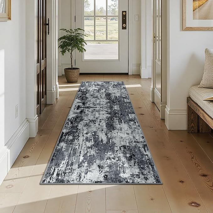 Washable Area Rugs 2x7 Non-Slip Modern Abstract Soft - Image 7