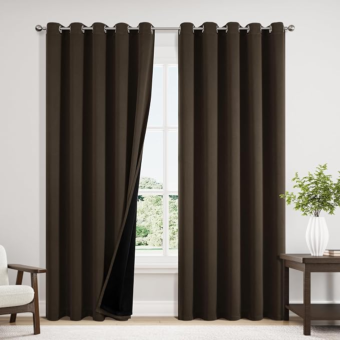 ChrisDowa 100% Blackout Curtains 84 inch Long by ChrisDowa