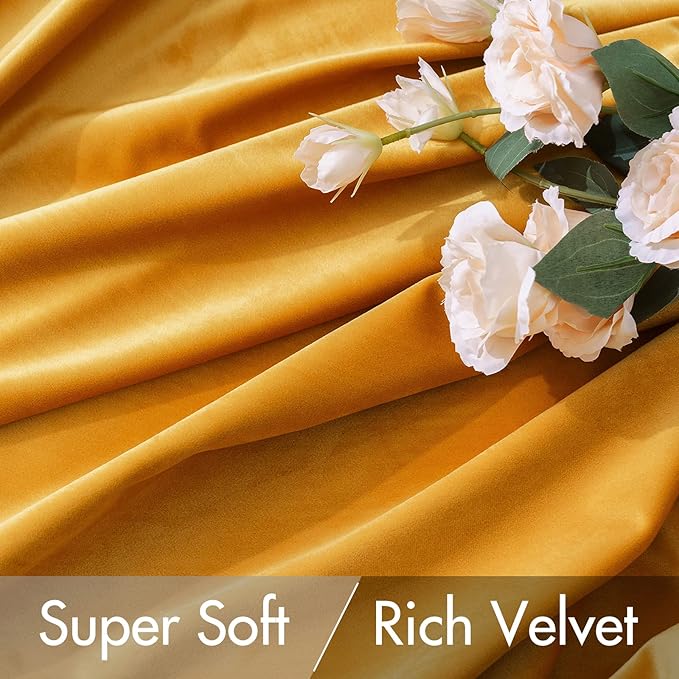 MIULEE Velvet Curtains 90 inches 2 Panels - Image 4