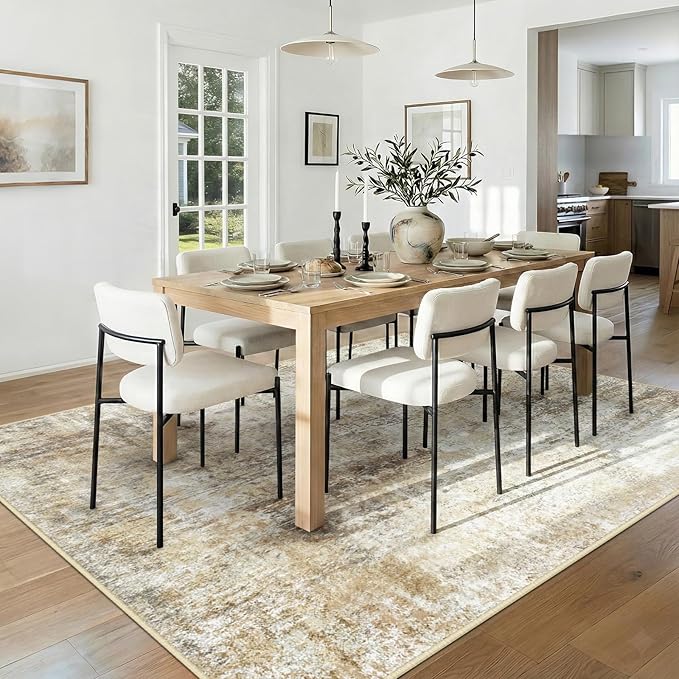 Washable Area Rugs 5'x7' Non-Slip Modern Abstract Soft - Image 3