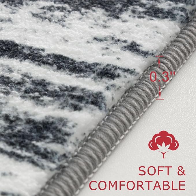 KOZYFLY Modern Abstract Kitchen Runner Rug, 2x6 Washable Rug Runner Non-Slip - Image 4