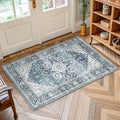 AMADA HOMEFURNISHING 2x3 Washable Area Rug, Low-Profile Entryway Rug by AMADAHOMEFURNISHING