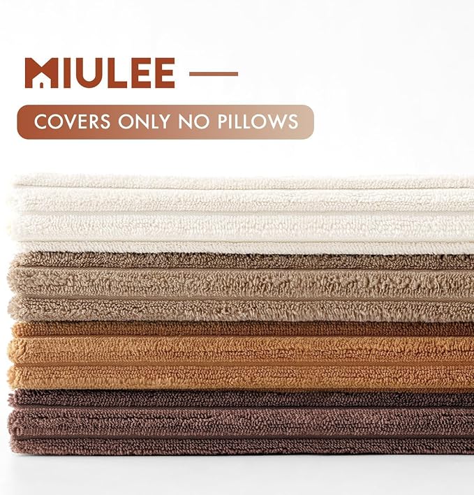 MIULEE Boho Farmhouse Throw Pillow Covers 24x24 Inch Set of 4 Rustic Mordern - Image 6