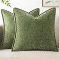 MIULEE Decorative Couch Throw Pillow Covers 18x18 Inch Sage Green 2 Pack | by MIULEE