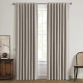 MIULEE 100% Blackout Linen Curtains by MIULEE