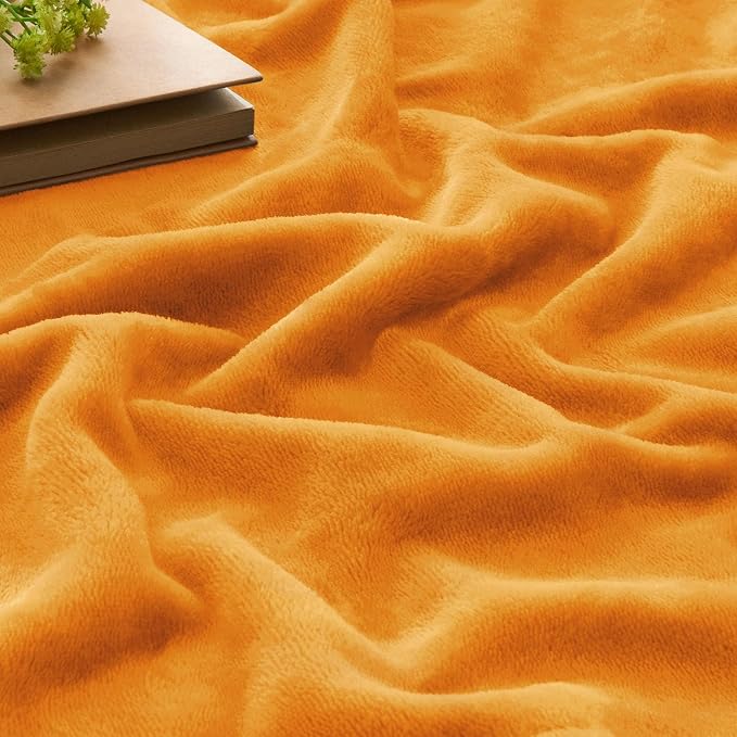 BEDELITE Burnt Orange Throw Blankets - Image 3